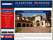 Tablet Screenshot of flagstonepavers.com
